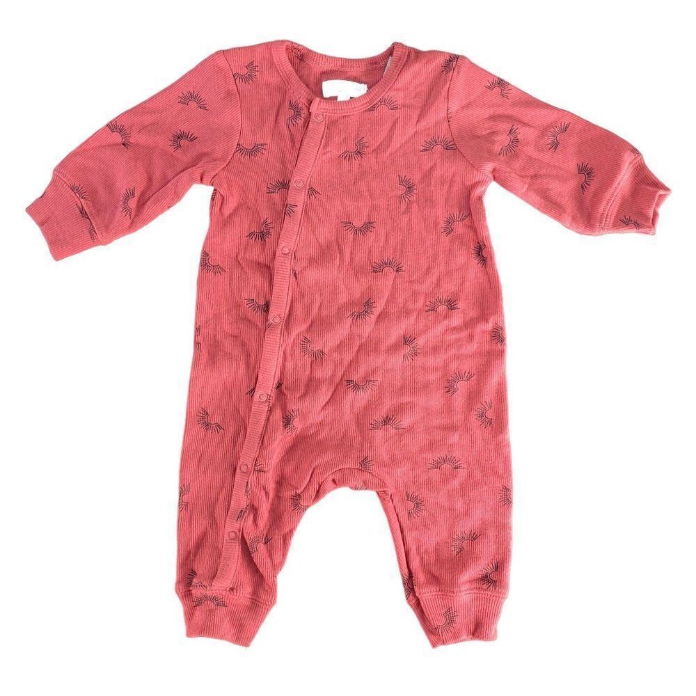 Grayson Mini Baby Sun Print Rib Romper Sz 3-6M